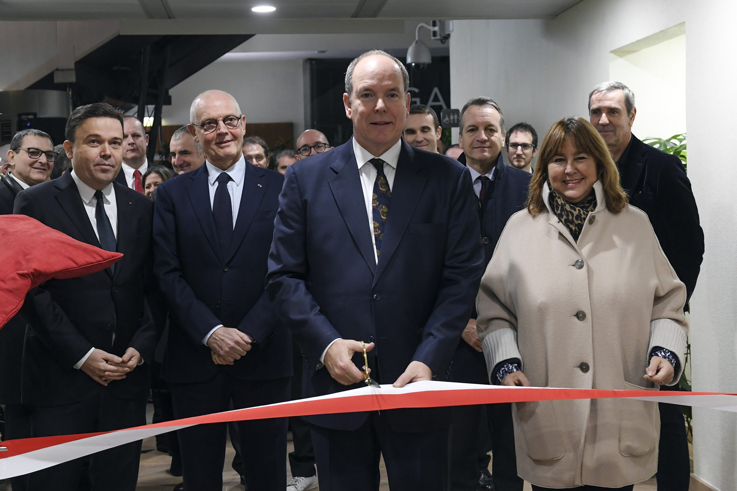 Inauguration du nouvel acc&egrave;s pi&eacute;ton souterrain &agrave; la Gare de Monaco Manuel Vitali Dircom