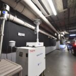 Test de dépollution dans le parking du Centre Commercial Carrefour