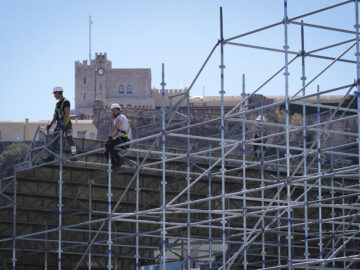 Grand Prix de Monaco 2025 : opérations de montage des installations