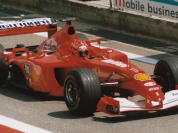 Une Ferrari F2001 de Michael Schumacher mise aux enchères lors du Grand Prix de Monaco 2025