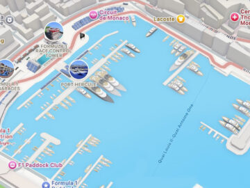 Apple Plans propose une modélisation 3D enrichie de Monaco avant le Grand Prix