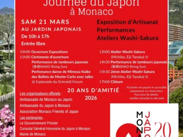 Le Japon s’invite à Monaco le 21 mars sur le parvis du Grimaldi Forum