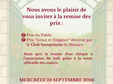 Venez célébrer les lauréats du 8ᵉ Concours International de Roses Nouvelles de Monaco